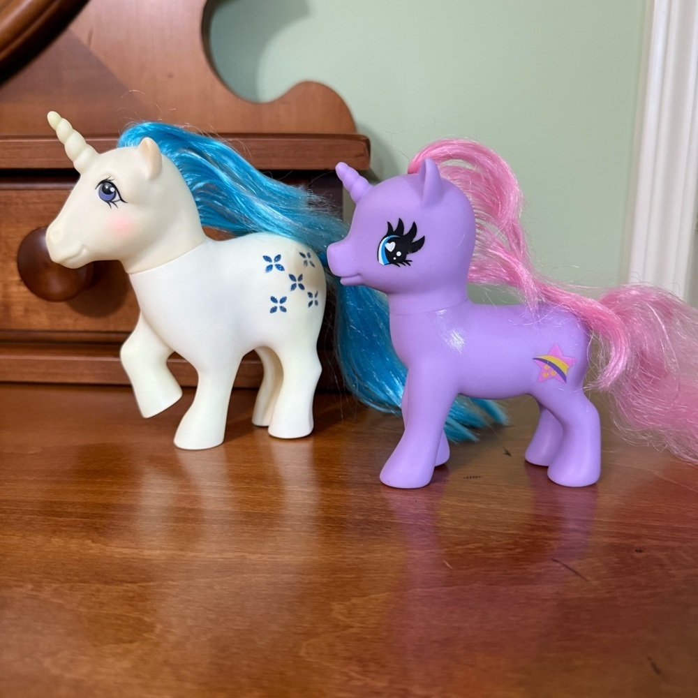 Vintage my little pony unicorn pair‎ 1981 & 1983